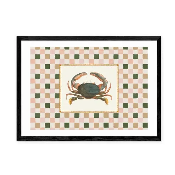 Crab Wall Print - Natural, Archival Paper
