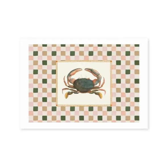 Crab Wall Print - Natural, Archival Paper