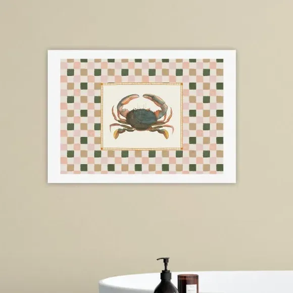 Crab Wall Print - Natural, Archival Paper image