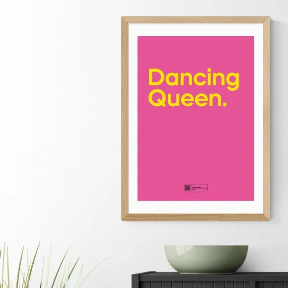 Dancing Queen Wall Print - Pink, Paper