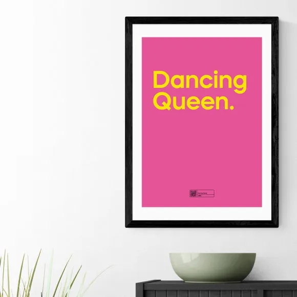 Dancing Queen Wall Print - Pink, Paper