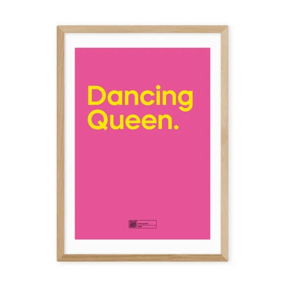 Dancing Queen Wall Print - Pink, Paper