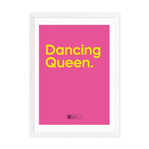 Dancing Queen Wall Print - Pink, Paper