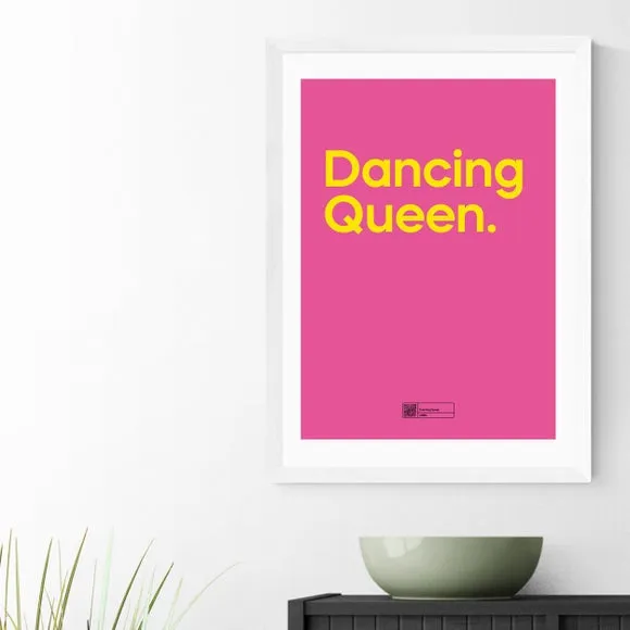 Dancing Queen Wall Print - Pink, Paper