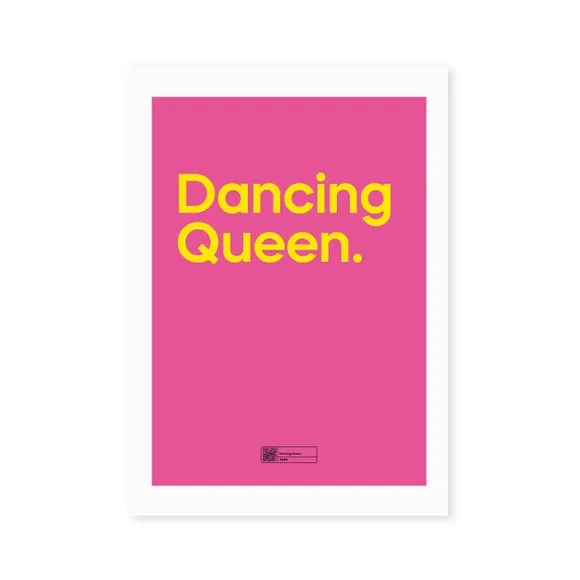 Dancing Queen Wall Print - Pink, Paper