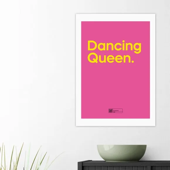 Dancing Queen Wall Print - Pink, Paper image