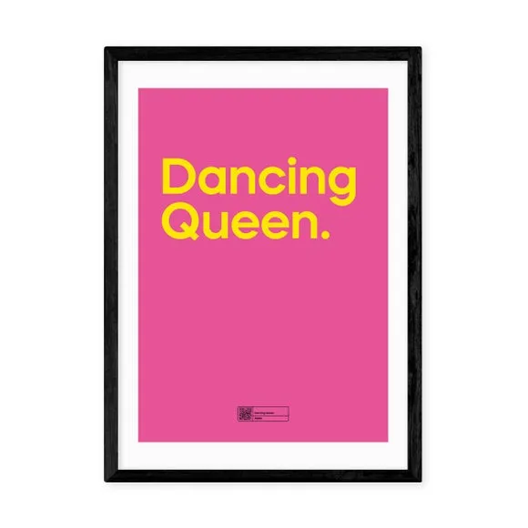 Dancing Queen Wall Print - Pink, Paper