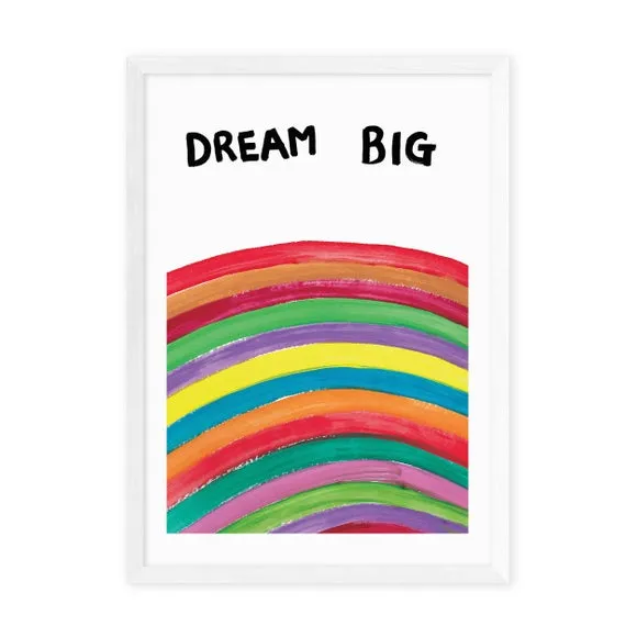 Dream Big Wall Print - Multicolor, Paper