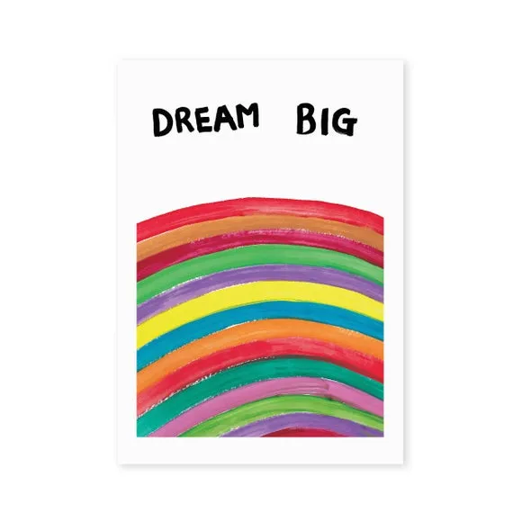 Dream Big Wall Print - Multicolor, Paper
