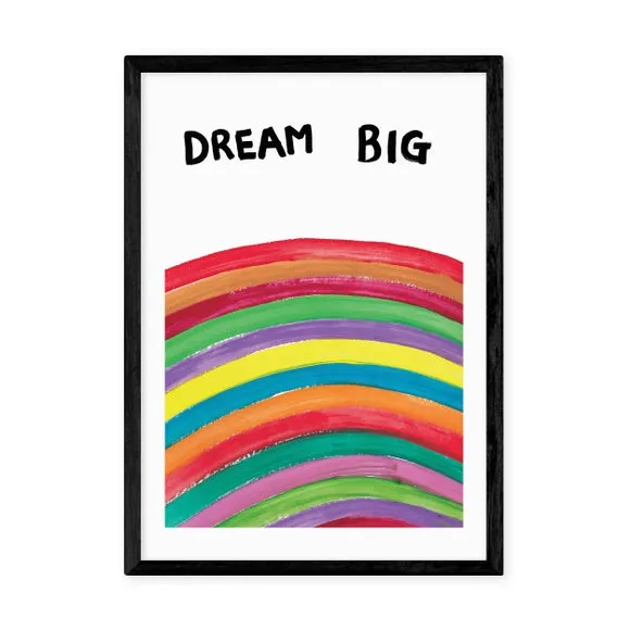 Dream Big Wall Print - Multicolor, Paper