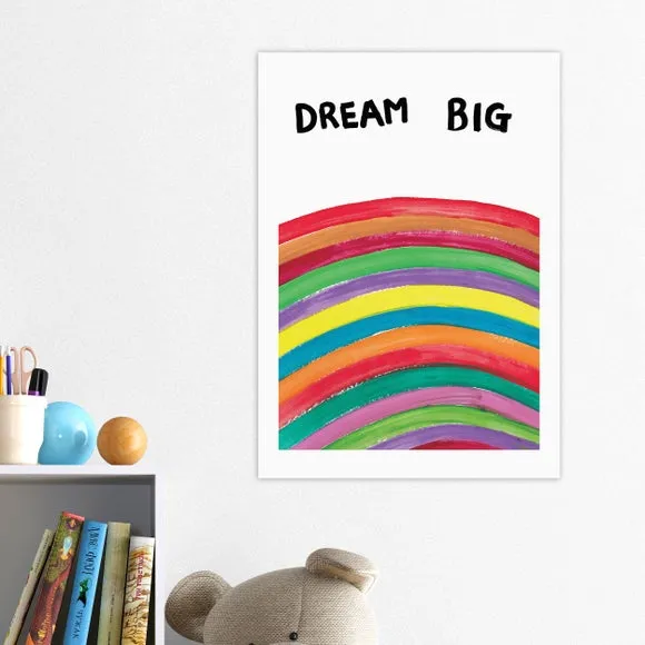 Dream Big Wall Print - Multicolor, Paper image
