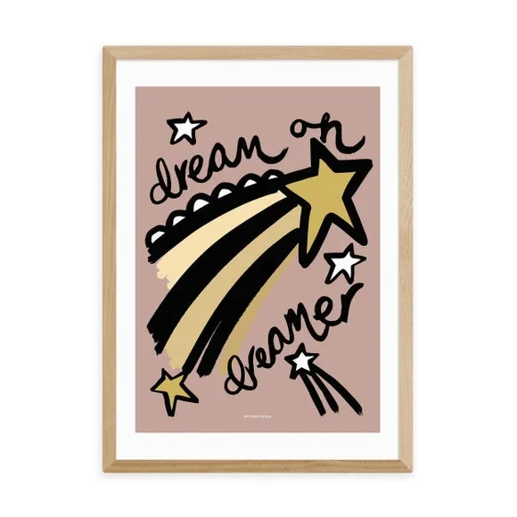 Dream Pink Art Print - Multicolor, Paper