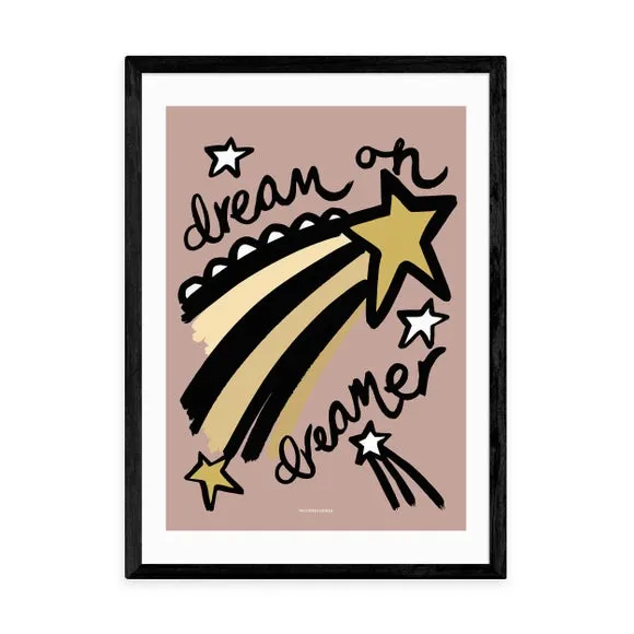 Dream Pink Art Print - Multicolor, Paper