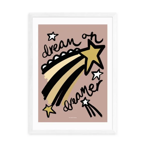 Dream Pink Art Print - Multicolor, Paper