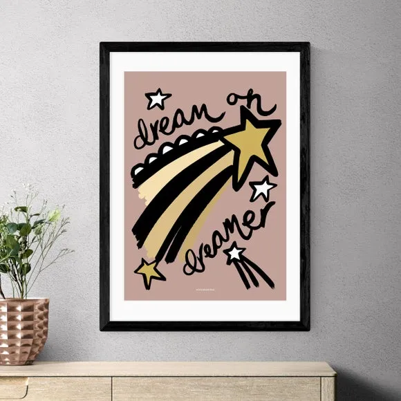 Dream Pink Art Print - Multicolor, Paper
