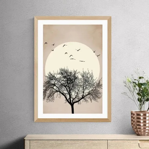 Dreamers Bright Wall Print - Black, Paper
