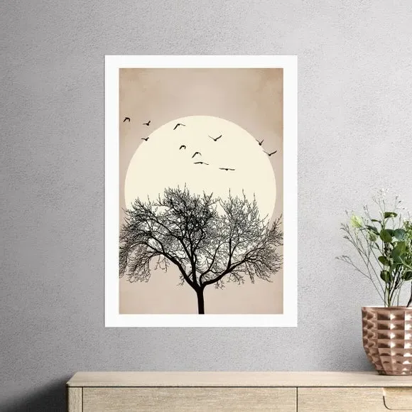 Dreamers Bright Wall Print - Black, Paper