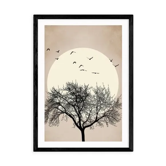 Dreamers Bright Wall Print - Black, Paper