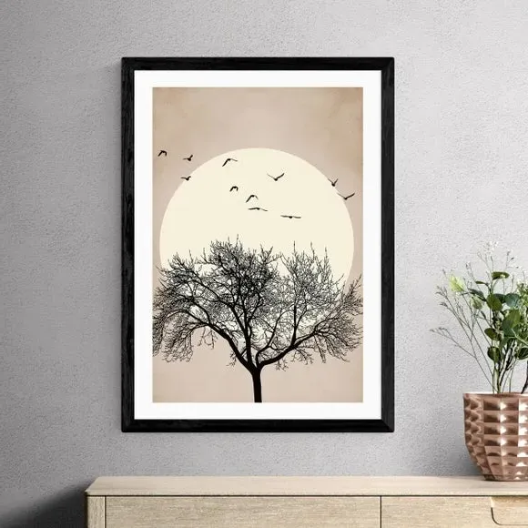 Dreamers Bright Wall Print - Black, Paper