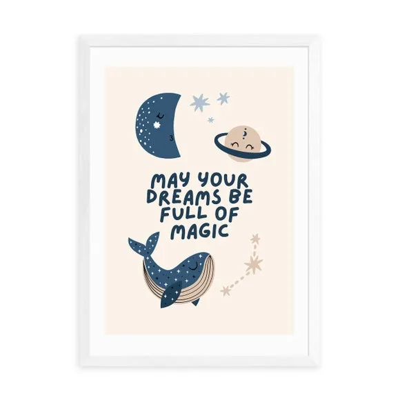 Dreams Magic Art Print - Blue