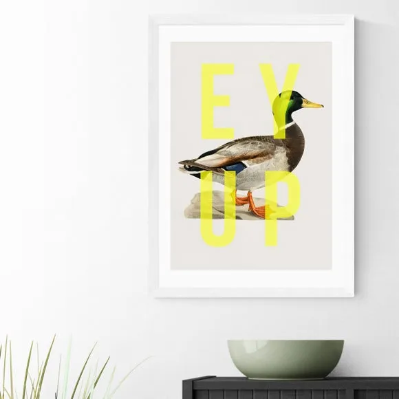Duck Wall Print - Yellow, Archival Paper