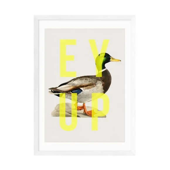 Duck Wall Print - Yellow, Archival Paper