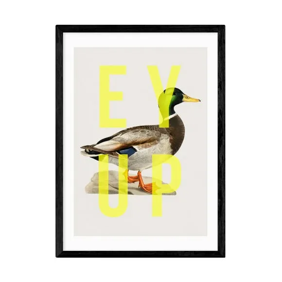 Duck Wall Print - Yellow, Archival Paper