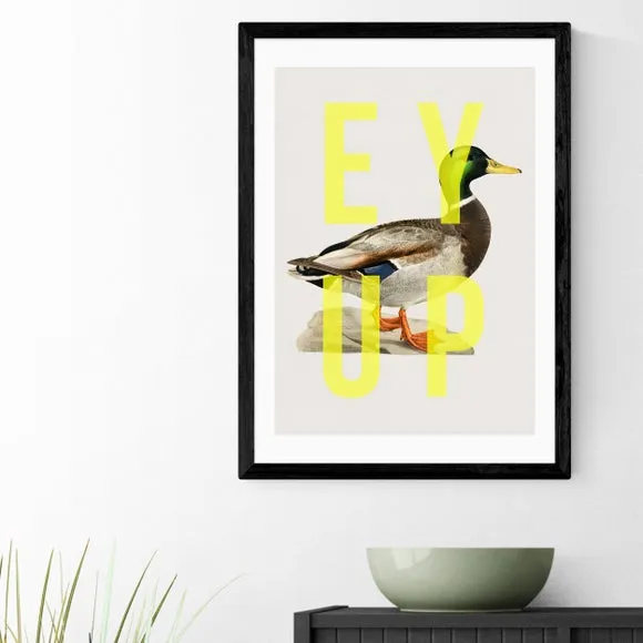 Duck Wall Print - Yellow, Archival Paper