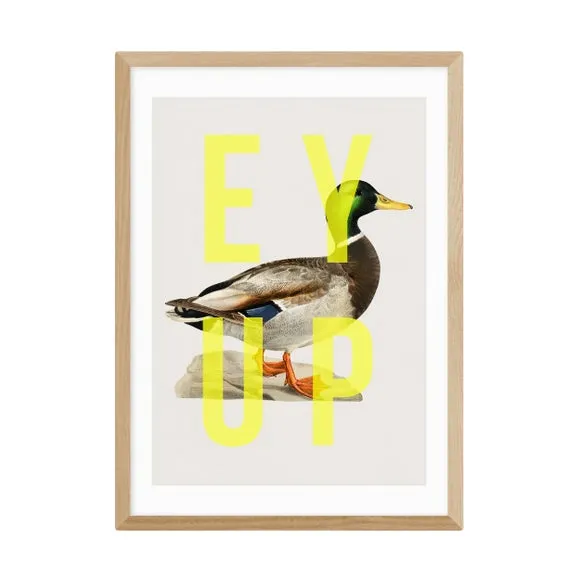 Duck Wall Print - Yellow, Archival Paper