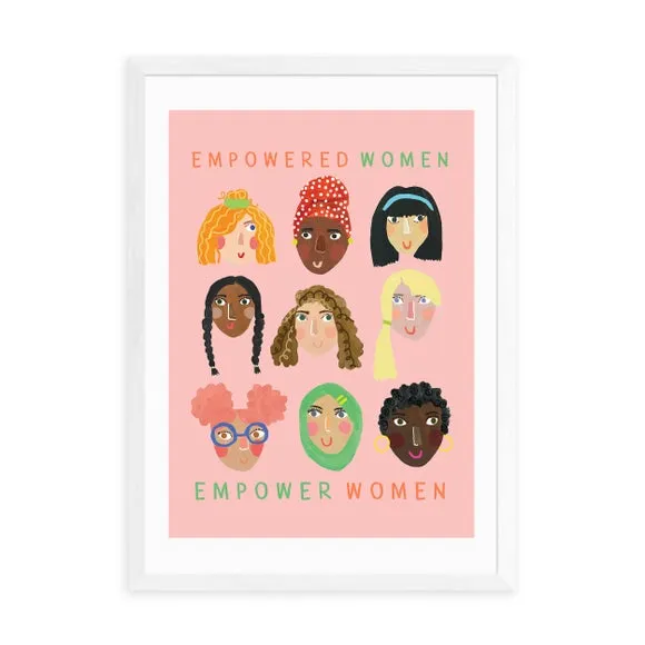Empowered Women Art Print - Pink, Paper