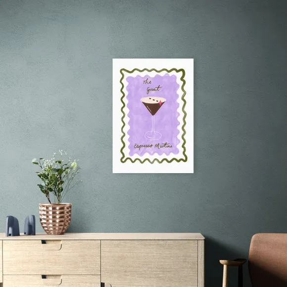 Espresso Art Print - Purple, Paper image