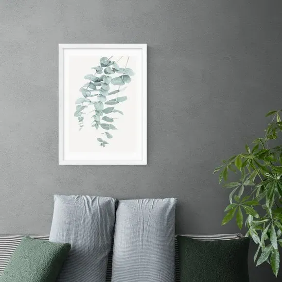 Eucalyptus 2 Wall Print - Green, Paper