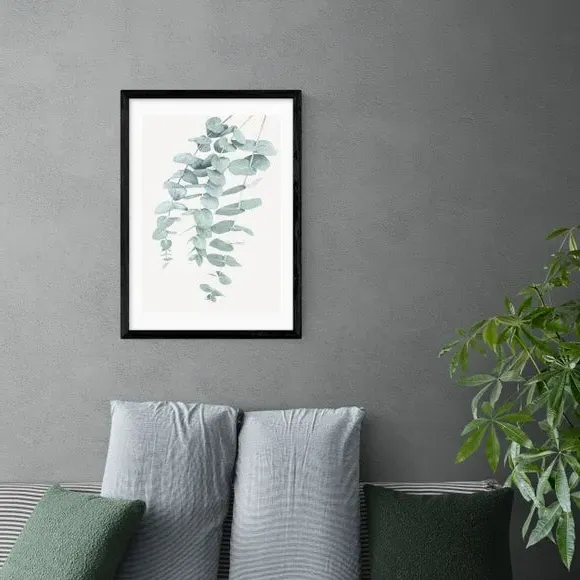 Eucalyptus Wall Print - Green, Paper