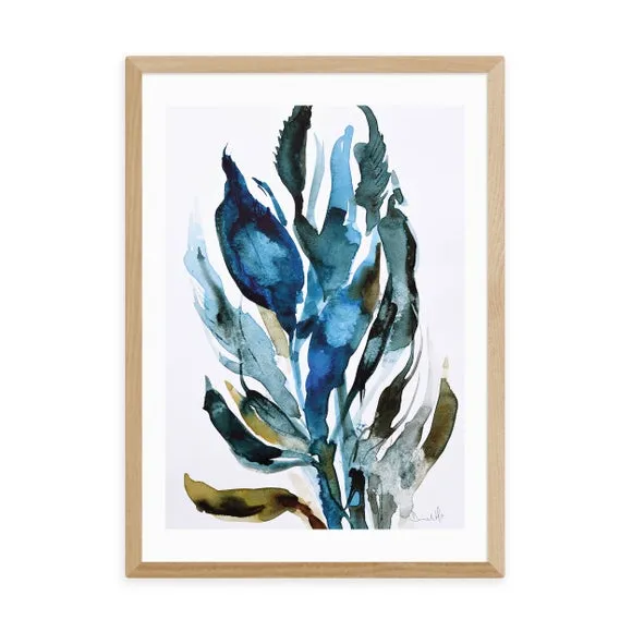 Fauna Wall Print - Blue, Paper