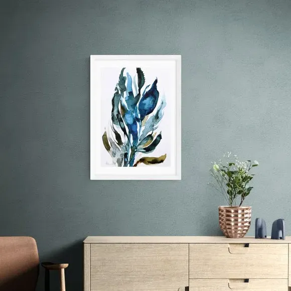 Fauna Wall Print - Blue, Paper