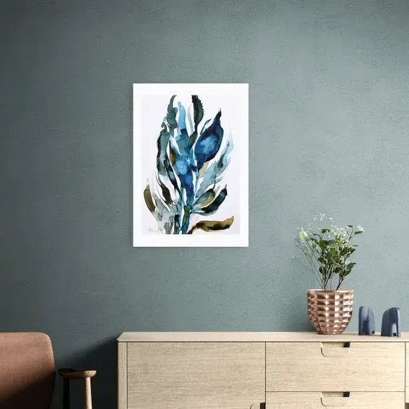 Fauna Wall Print - Blue, Paper image