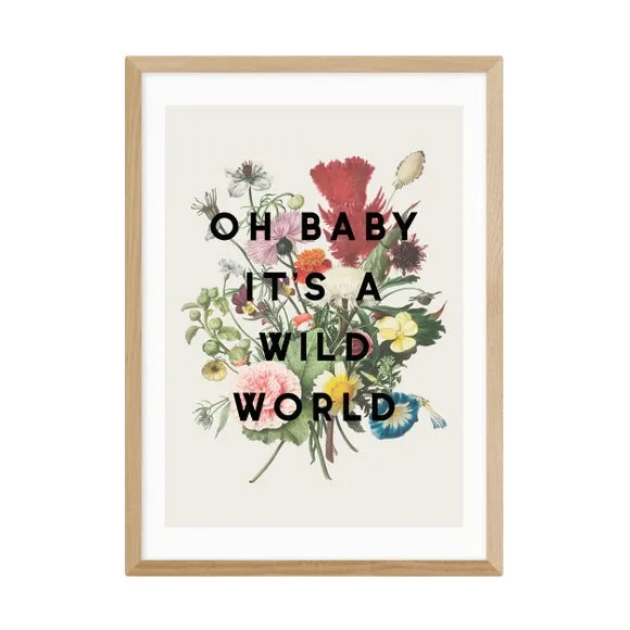 Floral Wall Print - Natural, Archival Paper