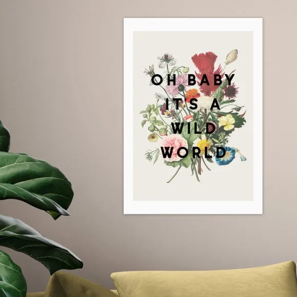 Floral Wall Print - Natural, Archival Paper