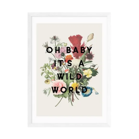 Floral Wall Print - Natural, Archival Paper