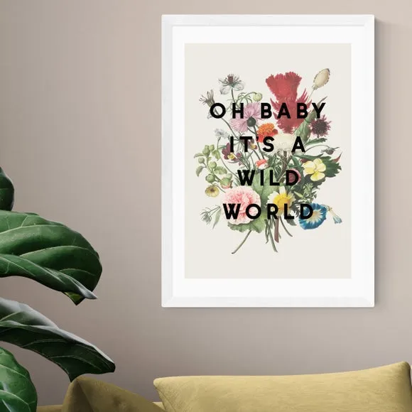 Floral Wall Print - Natural, Archival Paper
