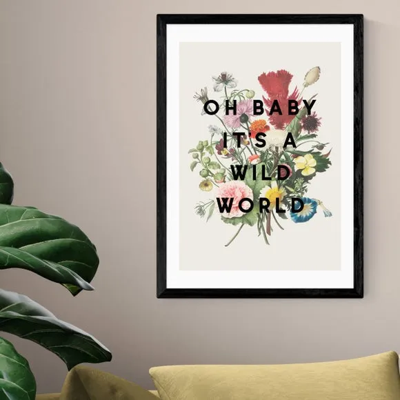 Floral Wall Print - Natural, Archival Paper