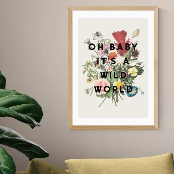 Floral Wall Print - Natural, Archival Paper