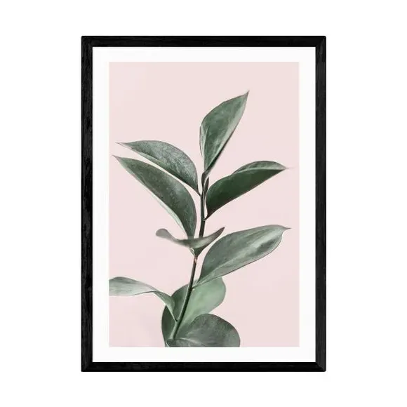Foliage Wall Print - Pink, Archival Paper