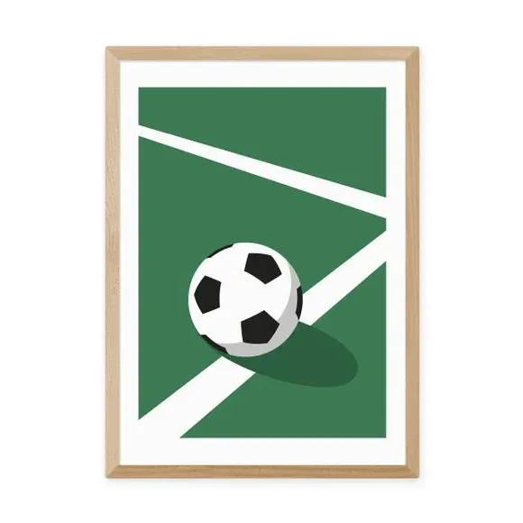 Football Wall Print - Green