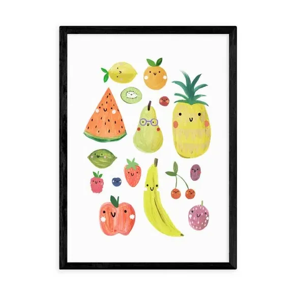 Fruit Design Wall Print - Multicolor, Paper