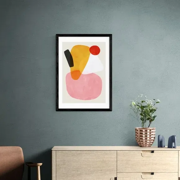 Geometric Wall Print - Multicolor