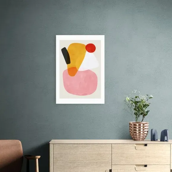 Geometric Wall Print - Multicolor image