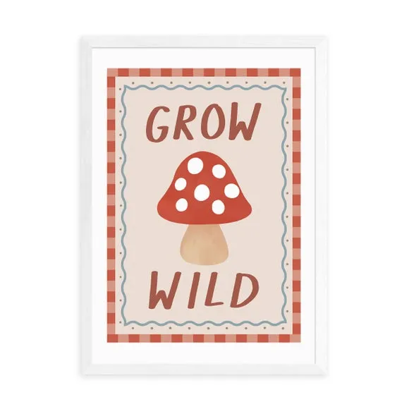 Grow Wild Wall Print - Multicolor, Paper