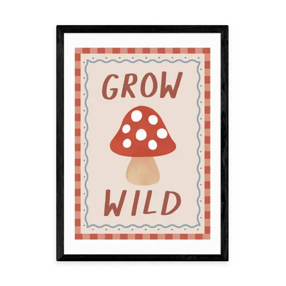 Grow Wild Wall Print - Multicolor, Paper