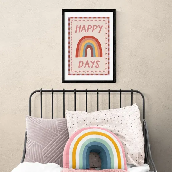Happy Days Wall Print - Multicolor, Paper
